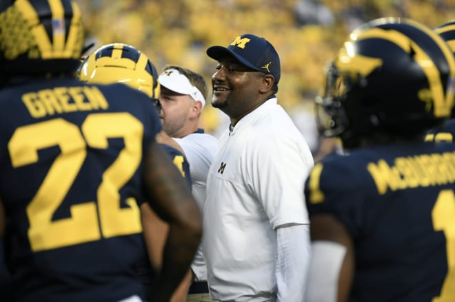 Michigan Wolverines football safeties coach Ron Bellamy played for the Maize and Blue under former head coach Lloyd Carr.