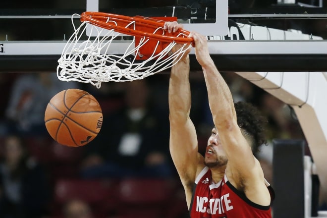 NC State redshirt junior wing Devon Daniels had 15 points and 10 rebounds Sunday, but the Wolfpack lost 71-68 at Boston College.