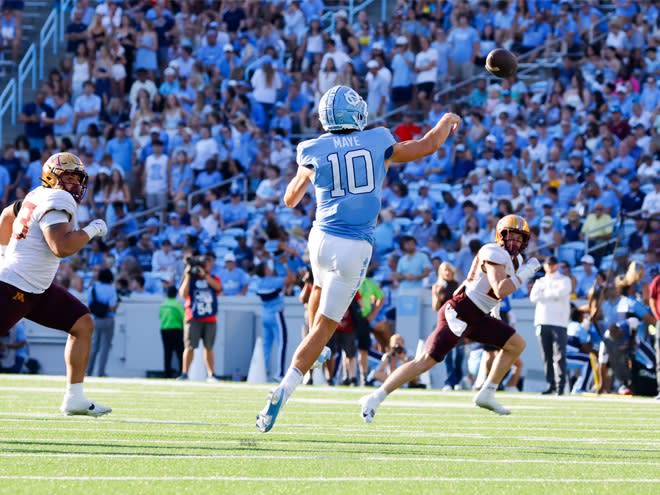 If Drake Maye plays in the bowl game, he will do so in his hometown in likely his last game as a Tar Heel.