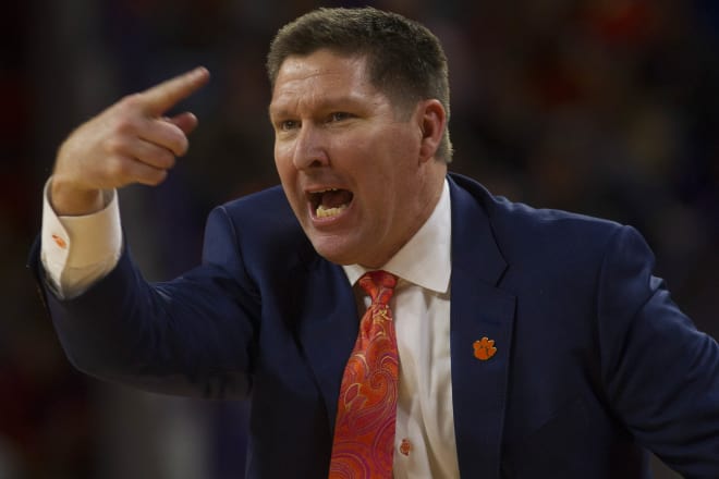 Clemson head coach Brad Brownell has led the Tigers to the NCAA Tournament twice in nine years.