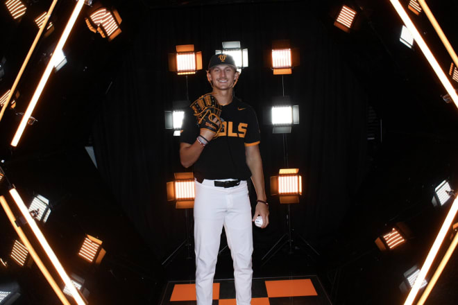 Brandon Arvidson on a visit to Tennessee baseball.