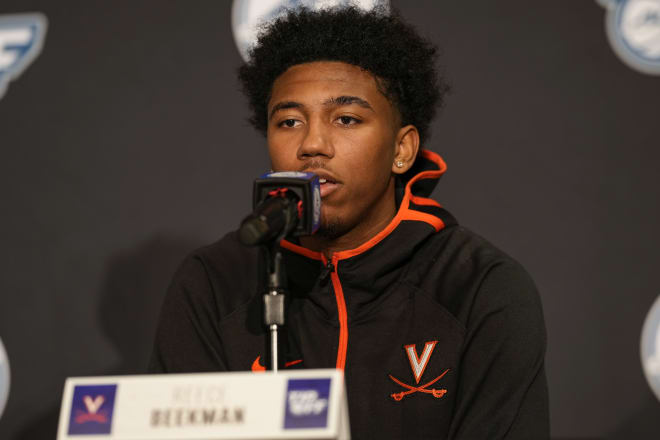 Reece Beekman averaged 4.7 points and 3.0 assists in 25 games as a freshman at UVa last season.