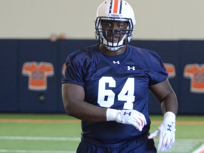 Horton is making a case to be Auburn's starting left guard.