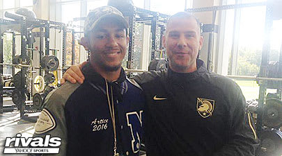 RB & Army commit Artice Hobbs with Black Knights' Head S&C Coach, Tim Caron
