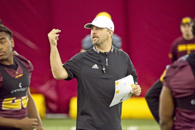 ASU’s offensive coordinator says his group has a strong foundation to build upon ahead of Fall camp