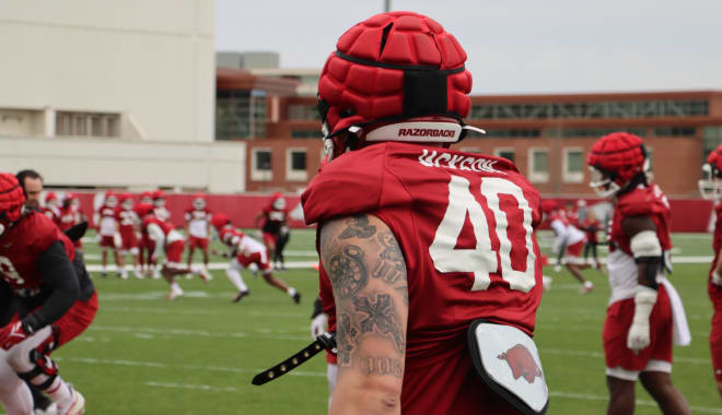 Arkansas defensive end Landon Jackson.