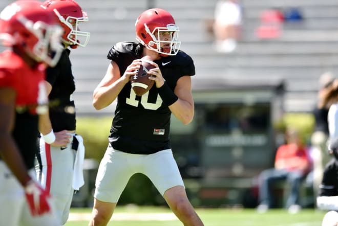 Kirby Smart said Jacob Eason has improved a lot in the film room.