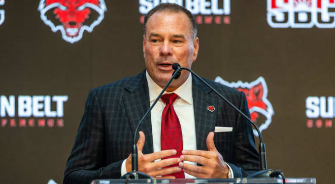 Arkansas State head football coach Butch Jones