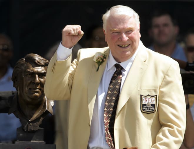 John Madden served as head coach of the Oakland Raiders from 1969-1978.