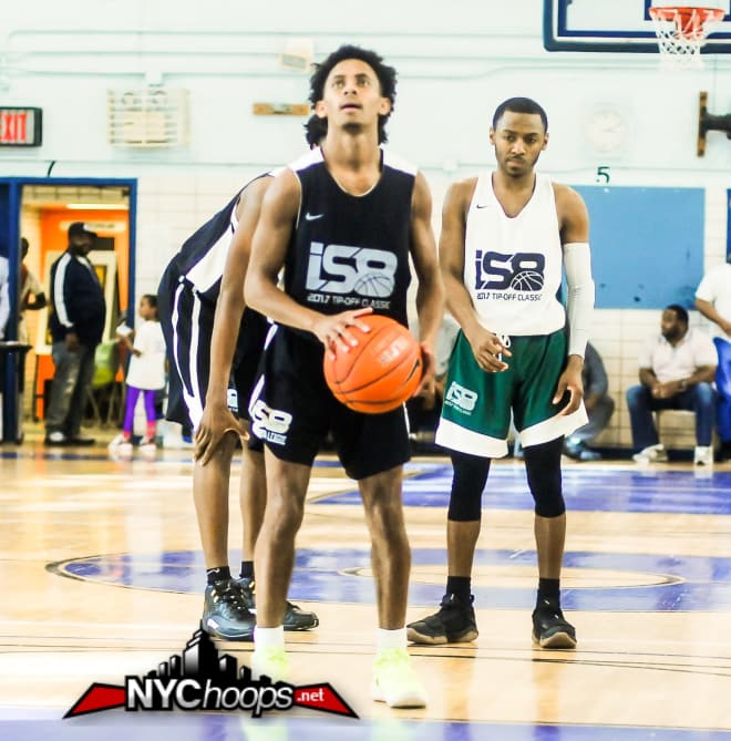 Tyler Bourne scored a game-high 28 points as frustrated Ja'quaye James looks on