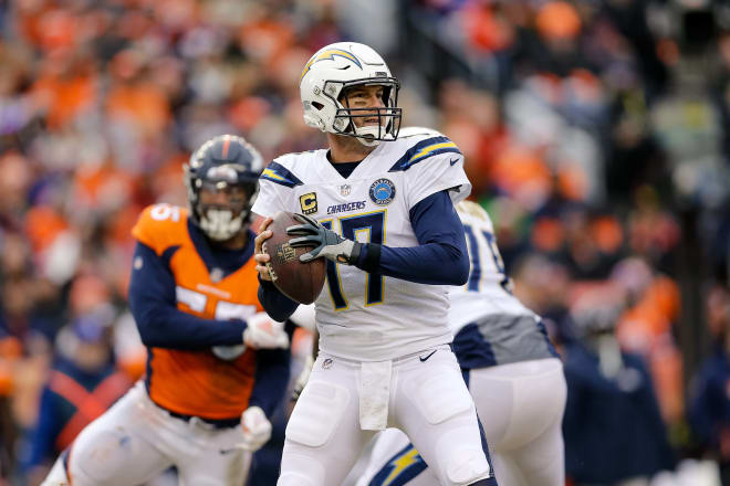 Former NC State quarterback Philip Rivers of the Los Angeles Chargers defeated the Denver Broncos 23-9 on Sunday.
