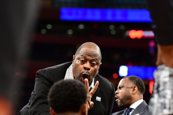 Pat Ewing coached up his guys before the lst sequence, to no avial.  