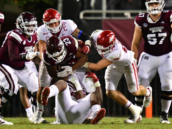 Arkansas had a great defensive performance against No. 16 Mississippi State.
