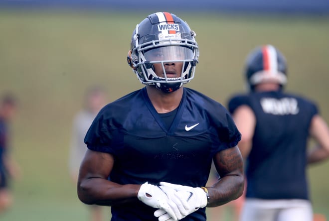 Healthy again, sophomore receiver Dontayvion Wicks has been making highlights for the Hoos during the first week of camp.