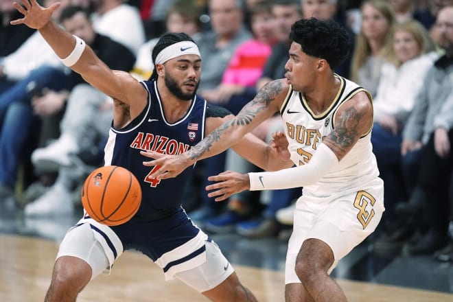 Arizona point guard Kylan Boswell finished with 15 points, along with 3 3-pointers