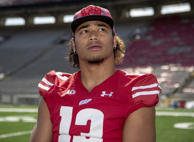 Wisconsin safety Kamo'i Latu. 