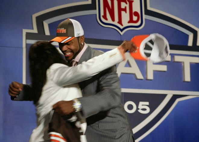 Braylon Edwards was selected with the No. 3 overall pick by the Browns in the 2005 draft.