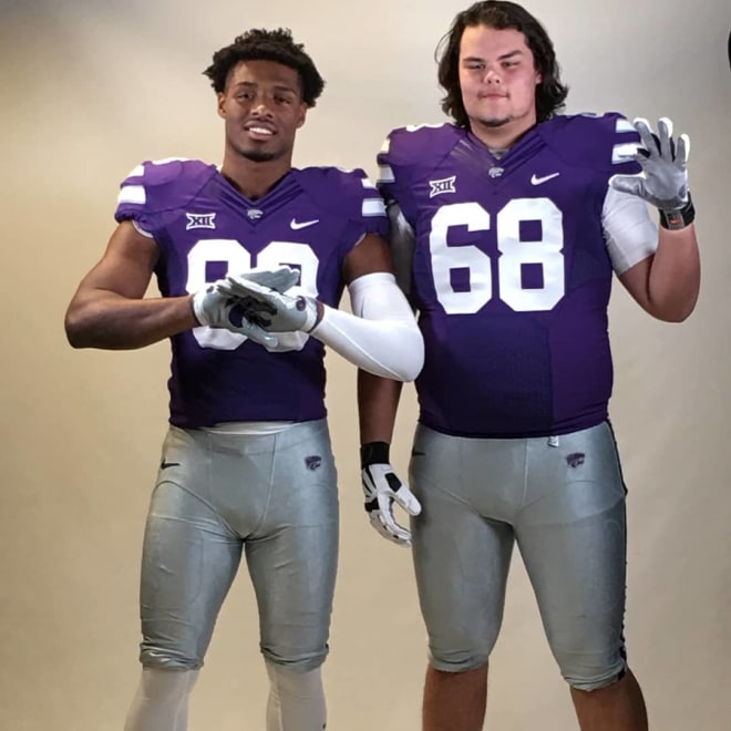 Cartez Crook-Jones and Shane Cherry, the latest K-State commitments.