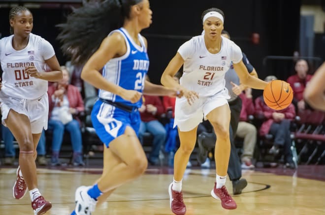 Makayla Timpson had 21 points and 10 rebounds as FSU defeated Duke on Sunday.