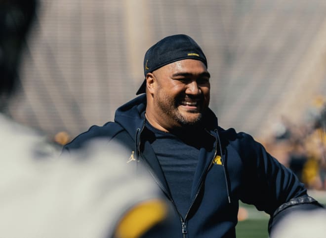 Michigan Wolverines football defensive line coach Shaun Nua is entering his third year on the job.