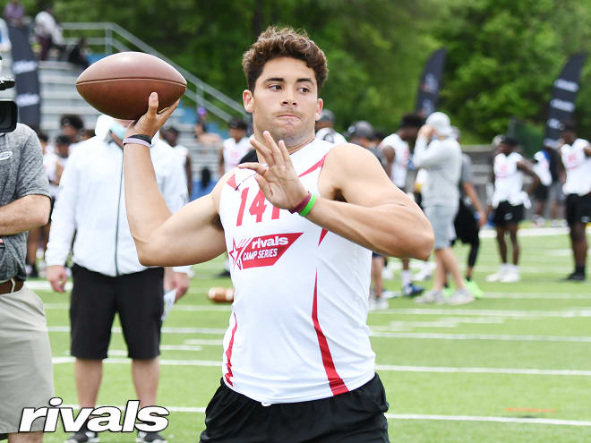 Four-star quarterback Marco Lainez visited the Iowa Hawkeyes on Saturday.