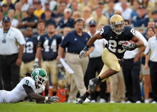 Receiver Golden Tate, the 2009 Biletnikoff Award winner, is Notre Dame's top player from Tennessee.