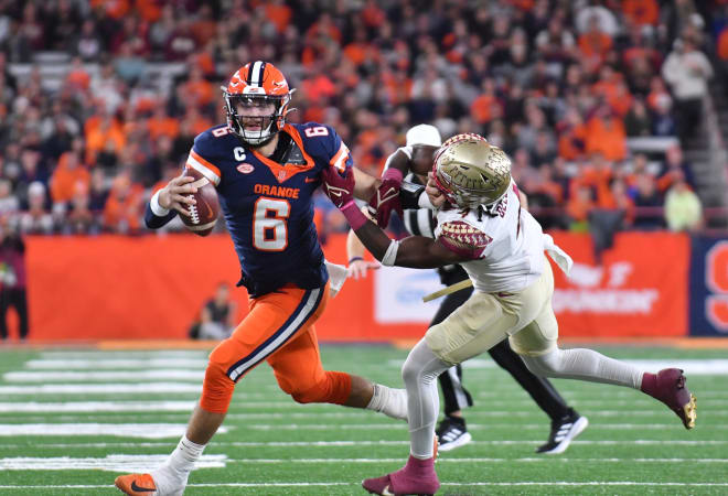 Kalen DeLoach and FSU have familiarity facing Syracuse's mobile QB, Garrett Shrader.