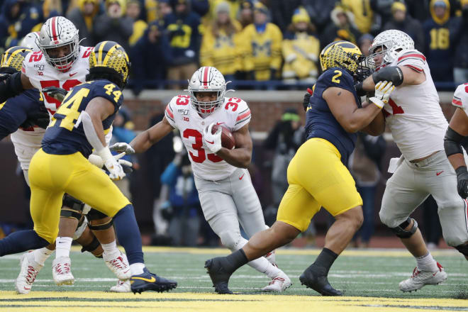 Master Teague and the Buckeyes ran for 264 yards and four touchdowns against the Wolverines. 