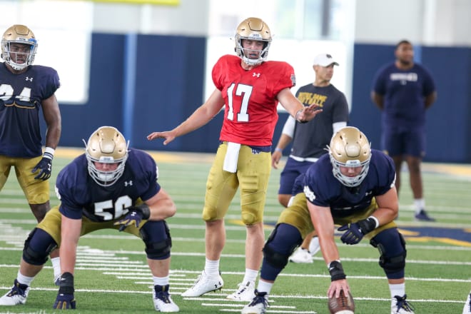Notre Dame Fighting Irish football quarterback Jack Coan