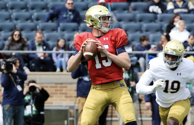 Sophomore quarterback Phil Jurkovec has entered the transfer portal and is ending his Notre Dame career