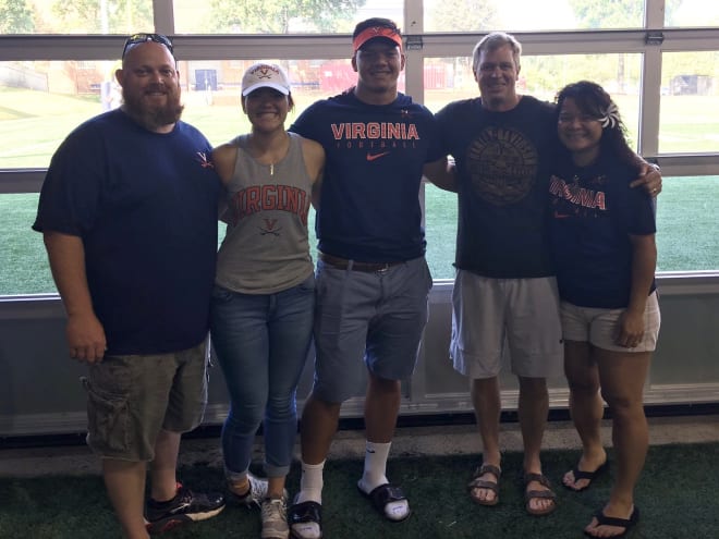 After picking UVa this summer, three-star OL Chris Glaser loved being back in Charlottesville.