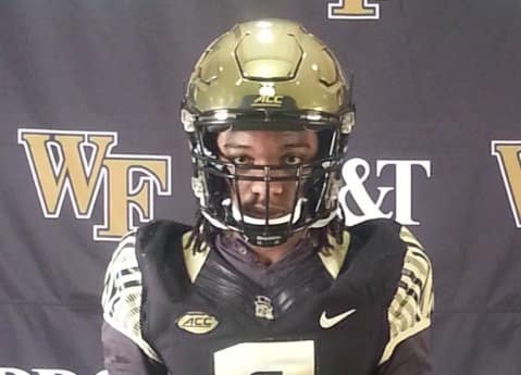 Durant rocks some Wake Forest gear during his JR Day visit
