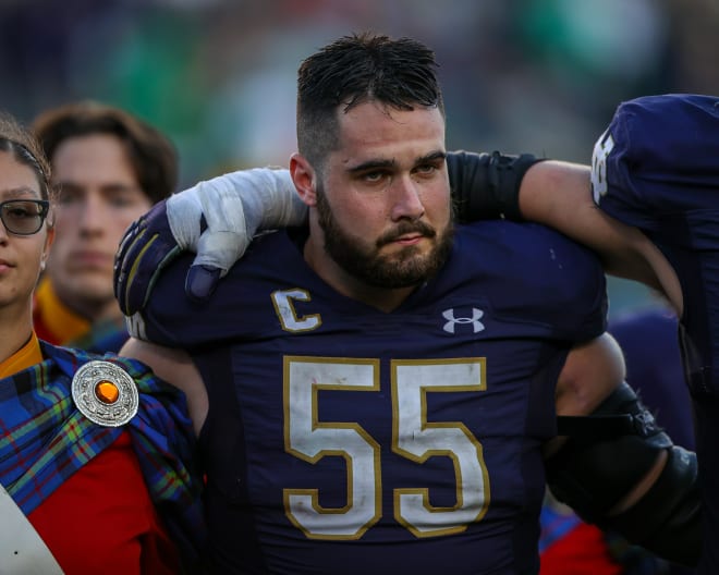 Notre Dame All-America offensive guard Jarrett Patterson never considered opting out of Friday's Gator Bowl.