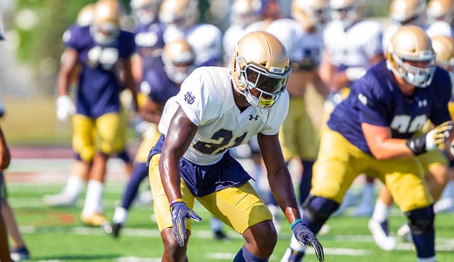 Jalen Elliott is the lone 2019 Fighting Irish player to have started every game the past two years.
