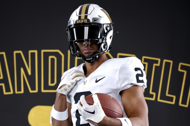 Purdue transfer WR Abdur-Rahmaan Yaseen during a recent visit with Vanderbilt.