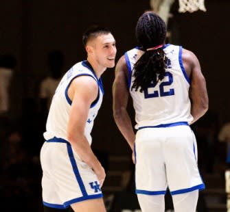 Cason Wallace (right) and CJ Fredrick (Photo: UK Athletics)