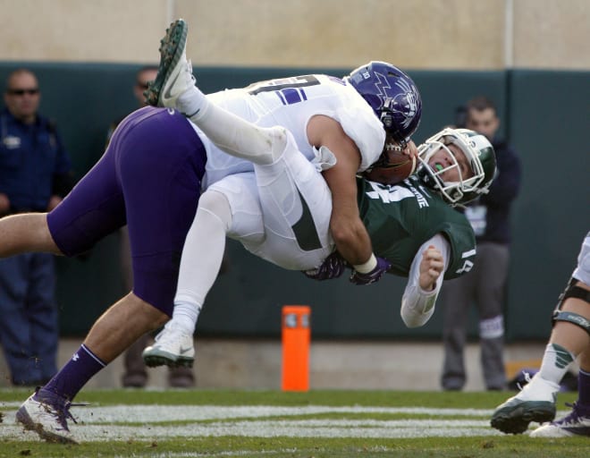 Joe Gaziano became Northwestern's all-time sack leader last season.