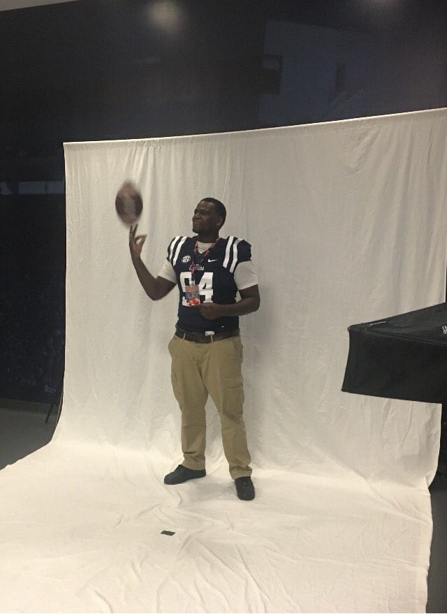Bivens in Oxford for a recent visit to the University of Mississippi. He becomes the Rebels first commit for 2018.