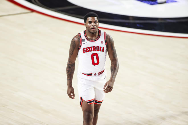 K.D. Johnson's 21 points were the third-most in Georgia history for a debuting freshman.