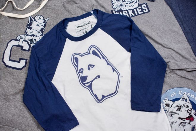 Use promo code "STORRSCENTRAL" for 20% OFF Homefield's new line of retro UConn gear!