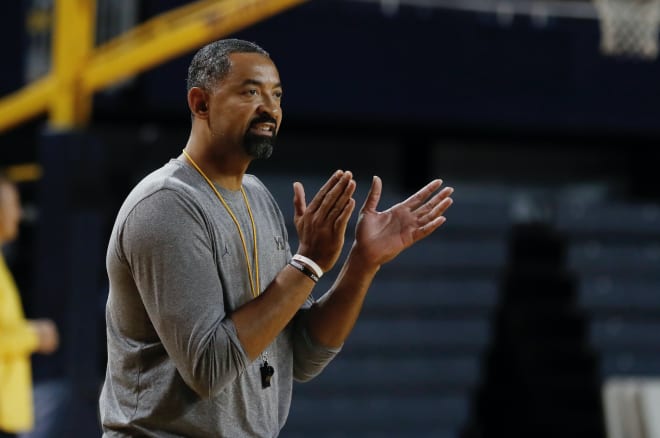 Michigan head basketball coach Juwan Howard and his Wolverines will face Indiana Sunday in Ann Arbor. 
