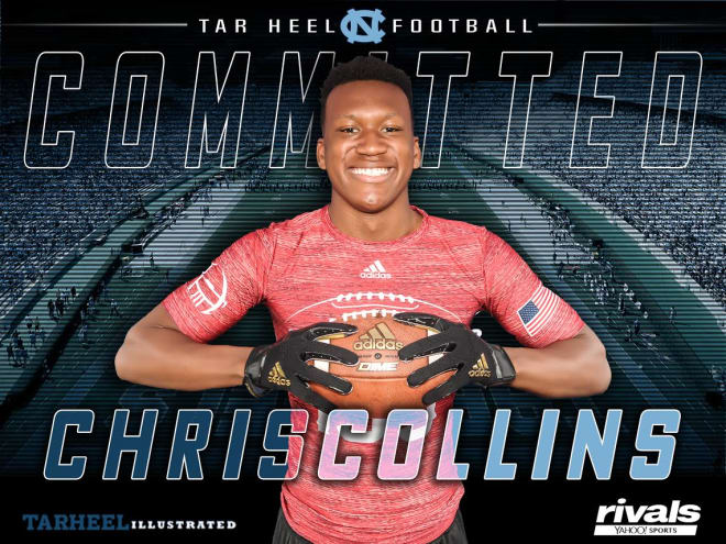 3-Star 2018 defensive end Chris Collins, of Richmond, VA, committed Monday to play football for the Tar Heels.