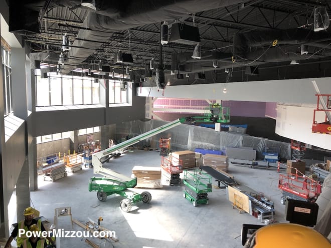 This will be the weight room. It is about double the size of Mizzou's current weight room.