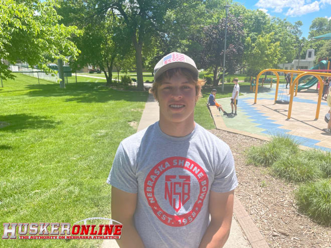 Nebraska walk-on Kelen Meyer during the Nebraska Shrine Bowl media day. 