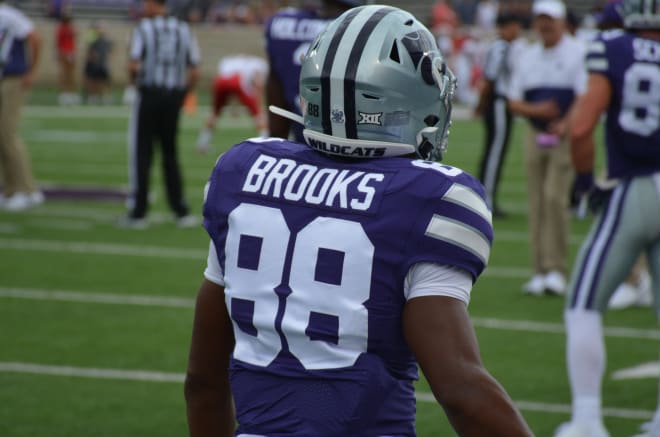 Kansas State return man Phillip Brooks.