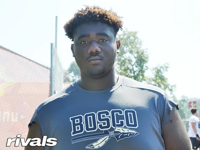 St. John Bosco offensive lineman Maximus Gibbs committed to USC last month.