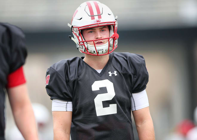 Redshirt junior Chase Wolf enters 2021 as the likely backup quarterback behind redshirt sophomore Graham Mertz