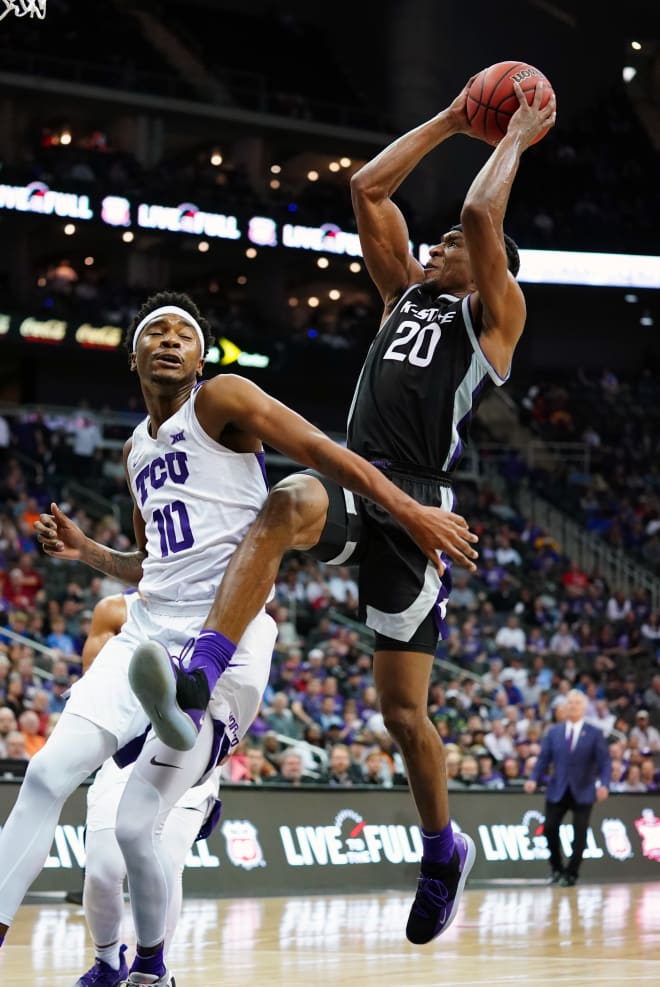 Xavier Sneed knocked in a tough shot late to pull Kansas State to within two points of TCU.
