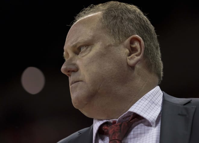 Wisconsin head coach Greg Gard. 