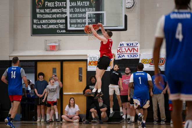 Christian Braun was back in Lawrence for the Rock Chalk Roundball Classic